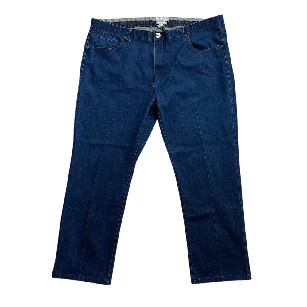 Paulo Solari Men's Straight Fit Jeans Blue Size 44W x 30L Denim